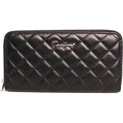 David Jones Paris Celozipová prošívaná peněženka David Jones P510 černá