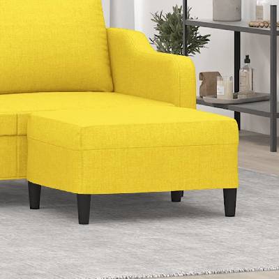 vidaXL Podnožka světle žlutá 70 x 55 x 41 cm textil