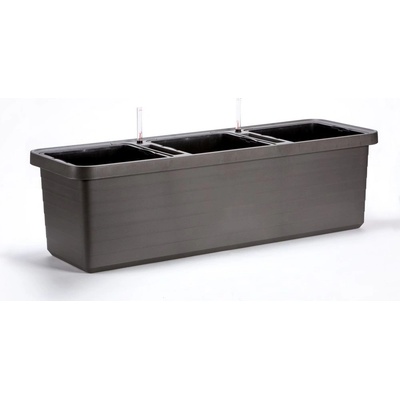 PLASTIA Truhlík BERBERIS TRIO 117x39x35 cm samozavlažovací Antracit