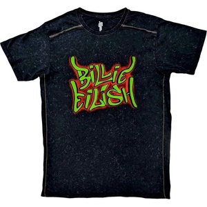 Billie Eilish Graffiti (Wash Collection) Black L Риза (BILLIESWASH01MB03)