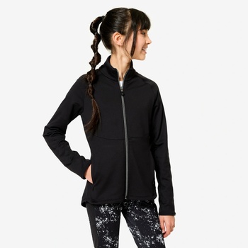 Decathlon dětská mikina černá