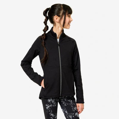 Decathlon dětská mikina černá