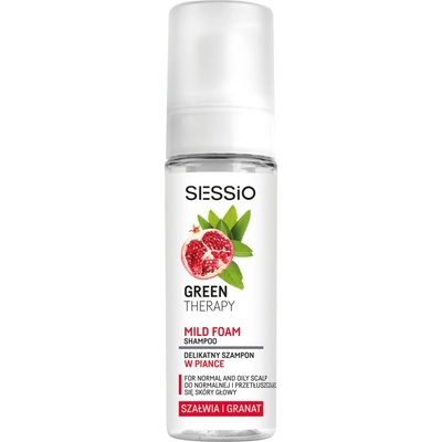 Sessio Green Therapy pěnový šampon se šalvějí a granátovým jablkem 175 g