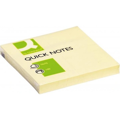 Q-CONNECT Bloček Q-CONNECT žltý 76x76mm (QC010502)