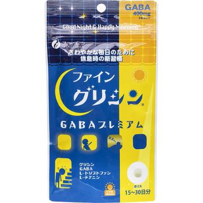 Fine Japan Глицин + ГАБА, L-триптофан и L-теанин 90 таблетки | Fine Japan (015456 (000389) FJ)