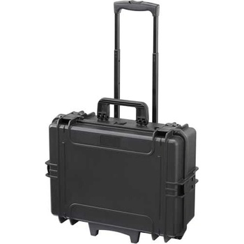Magg MAX505STR MAX Plastový kufr, 555x445xH 258mm, IP 67, černý, kolečka, madlo
