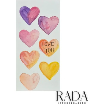 Ръчно изработена любовна картичка - Love Card #6 (LOVECARD06)