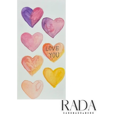 Ръчно изработена любовна картичка - Love Card #6 (LOVECARD06)