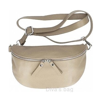 FashionM.cz Cork and Leather Butique Prague crossbody mini kabelka Jaden Taupe