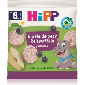 HiPP BIO Borůvkové rýžové oplatky 30 g