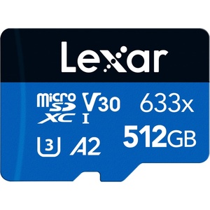 Lexar microSDXC 633x 512GB A2/V30 (‎LMS0633512G-BNAAA)