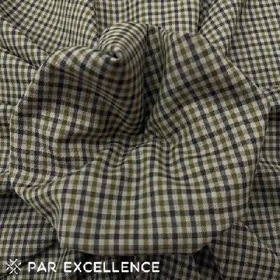 Armani Vlněný twill kostkovaný ARL 28323