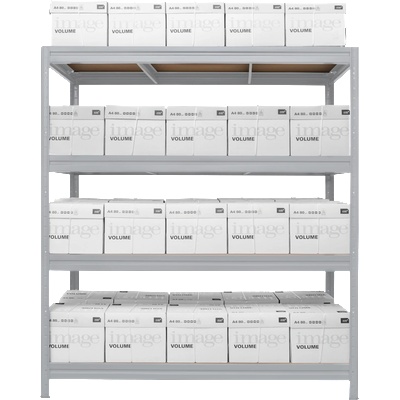 Carmen Метален стелаж MEGA 177x200x60 см, до 500 кг на рафт - цинк (B3580514)