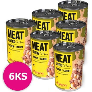 Josera Dog Meat Lovers Menu Chicken with Carrot 6 x 400 g
