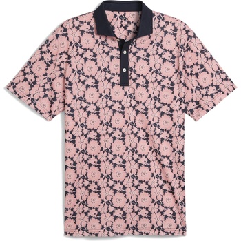 PUMA Блуза с яка Puma Men's Fields Polo Pique Short Sleeve Performance Polo Shirt - Peach/Blue