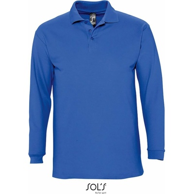 Sol's Winter II Piqué polo s dl. rukávem royal modrá