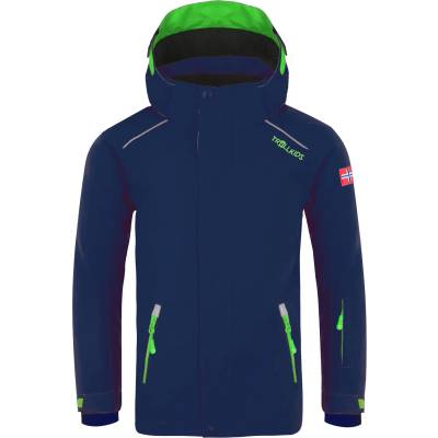 TROLLKIDS Детско ски яке Trollkids Kid's Holmenkollen Snow Jacket Pro Ski jacket - Navy / Green - размер 98 (EU) (703-2238-0412)