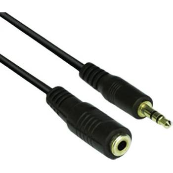 Image 1 of VCOM Аудио Кабел VCom CV202, 3.5mm Jack(м) към 3.5mm Jack(ж), 5m, черен (DK1488)