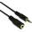 VCOM Аудио Кабел VCom CV202, 3.5mm Jack(м) към 3.5mm Jack(ж), 5m, черен (DK1488)