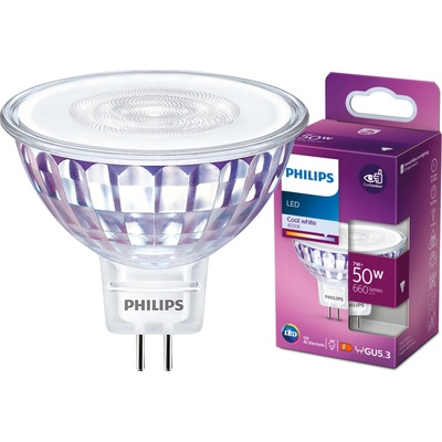 Philips Halogenová LED žárovka GU5.3 MR16 7W = 50W / lm 4000K denní bila