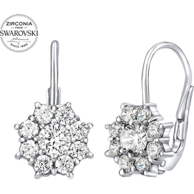 SILVEGO s čirými Swarovski zirkony SILVEGO31572W