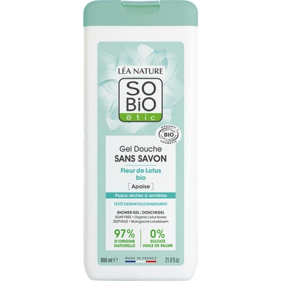 SO’BiO étic sprchový gel s lotosovým květem 650 ml