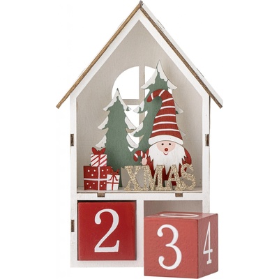 Bloomingville Edmund adventní dekorace červená