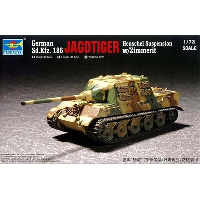 Trumpeter Sd.Kfz 186 Jagdtiger with Zimmerit 1:72