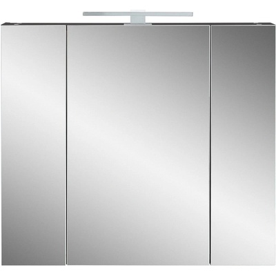 Germania Тъмно сив шкаф за баня с огледало 76x71 cm - Germania (2754-547)