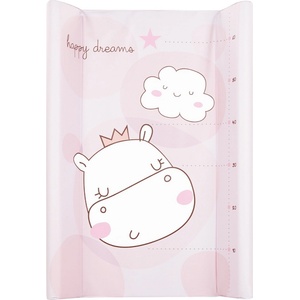 Kikkaboo Подложка за повиване с твърда основа Kikkaboo - Hippo Dreams, 70 х 50 сm (31108060012)