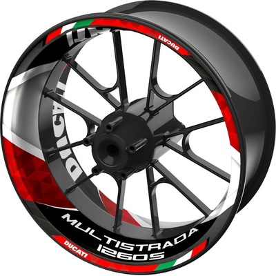 SEFIS jednodielne polepy na kolesá DUCATI Multistrada 1260S čierná