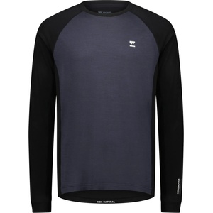 Mons Royale Мъжка фланелка с дълъг ръкав за колоездене Mons Royale Tarn Merino L/S Merino longsleeve - 9 Iron / Black (056-3550-0113)