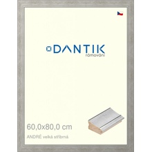 DANTIK rám na obraz 60x80 | ANDRÉ velká stříbrná (Plexi Čiré)