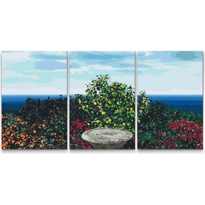 Painting Queens Painting Queens Barevná zahrádka sada 3 ks 40 x 60 cm bez rámu PBNSET/03COLORGARDEN/40 x 60_40 x 60_40 x 60/WO