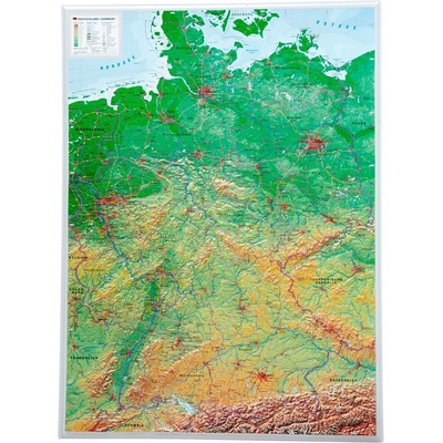 Německo - plastická mapa 60 x 80 cm