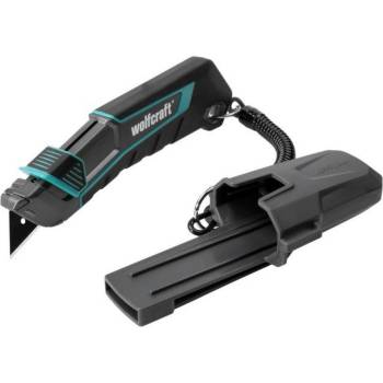 Wolfcraft Метален макетен нож с трапецовидно прибиращо се острие Wolfcraft Pro Safety, 4292000 - 61 mm (4292000)