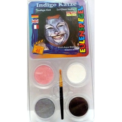 Eulenspiegel Farby na tvár Farebné súpravy mačka Indigo