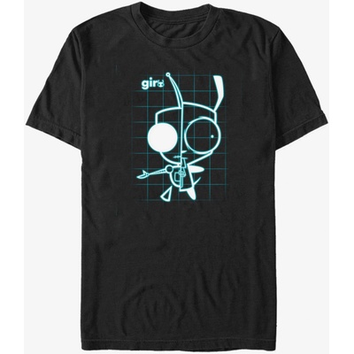 ZOOT. Fan Черна унисекс тениска Nickelodeon GIR SCHEMATIC ZOOT. Fan | Cheren | МЪЖЕ | L
