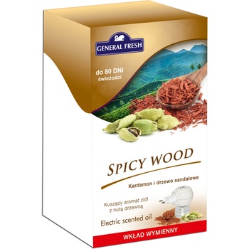 GENERAL FRESH elektrický osviežovač KARDAMON A SANTALOVÉ DREVO NÁHR. náplň 25 ml