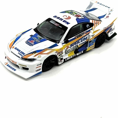 MINI GT Nissan LB Super Silhouette S15 SILVIA 555 2023 Formula Drift Japan 1:64