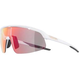 Alpina Слънчеви очила Alpina Turbo Pro S QV Mirror Photochromic S1-3 Cycling glasses - White Matt / QV Rainbow Mirror - размер One Size (205-5222-0211) Слънчеви очила