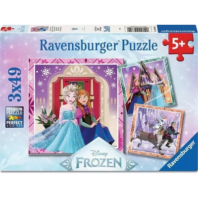 Ravensburger Disney Ľadové kráľovstvo 3x49 dielov