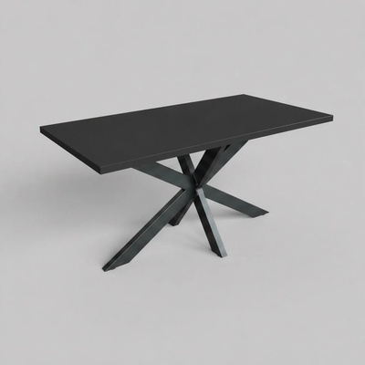 Femix Rozkladací jedálenský stôl SAMLE 150-190 x 80 cm čierny
