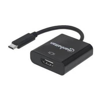 Manhattan Конвертор USB Type-C 3.1 към HDMI, черен, 151788