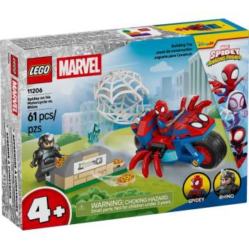 LEGO® marvel 11206 Спайди на мотоциклета си срещу Рино (11206)