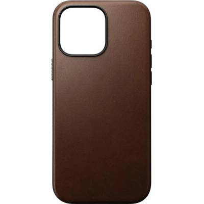 Nomad Гръб Nomad Modern Leather за iPhone 16 Pro Max - Кафяв (856500016924)