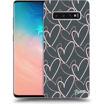 Pouzdro Picasee silikonové Samsung Galaxy S10 Plus G975 - Lots of love čiré