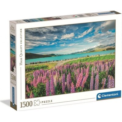 CLEMENTONI Vlčí máky u jezera Tekapo 1500 dílků
