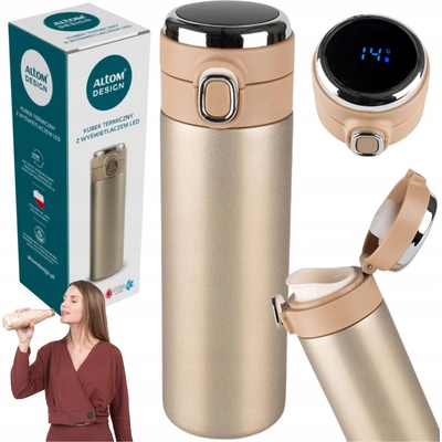 Altom Design termohrnek Temperatury zlatý 420 ml