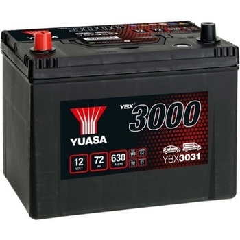 YUASA 72Ah 630A left+ (YBX3031)